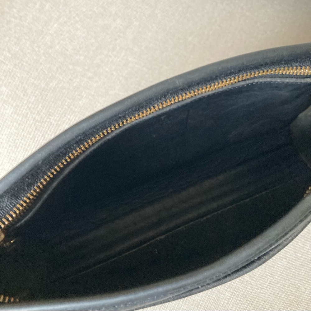 🔥SALE🔥Vintage Coach Taylor Crossbody Black Leather Bag 9944 USA Made Heritage - Picture 9 of 13